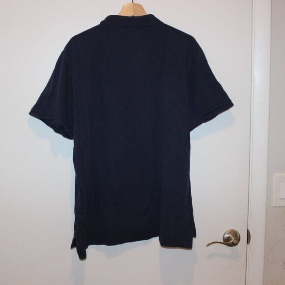 U.S. Polo Assn. Navy Blue 100% Cotton Button Details Polo Shirt Men's Size XXL - Picture 2 of 9